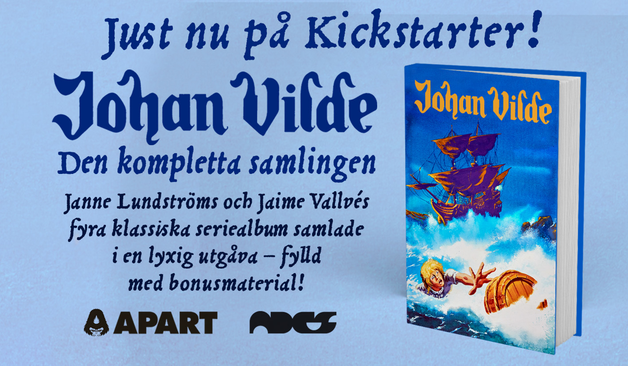 Kickstarter för Johan Vilde – seriealbumen som ändrade svenska serier
